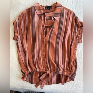 Sanctuary Striped Button-Up Women’s Top